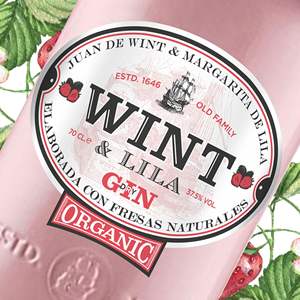 Fabriqué en Espagne WINT&LILA Gin Bio à la Fraise 700ml Boisson Spiritueuse Distillée de Qualité Supérieure - Product Image 3