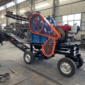 Concasseur à mâchoires mobile diesel PE220x350 avec convoyeur pour zones sans électricité. Concasseur à mâchoires, concasseur à mâchoires domestique - Product Image 4