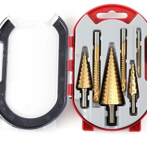 Yiduo Metric Step <b>Drill</b> <b>Bits</b> Hex Shank TiCN Coated For Nonferrous Metals 6Pcs Set - Product Image 5