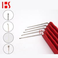 Kit d'outils de serrurier pour voitures (Aiguille de type L + Loupe à fibre optique) – Outil de crochetage de serrures