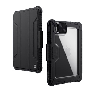 Nillkin Ốp máy tính bảng mỏng chống sốc thiết kế mới có chân đế cho <span class=keywords><strong>iPad</strong></span> <span class=keywords><strong>Mini</strong></span> 7 2024 <span class=keywords><strong>mini</strong></span> 6 2021 vỏ cứng bằng da PU PC - Product Image 1