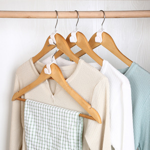 Clothes Hanger Connecting Hook A1400 Plastic Stackable Link Buckles Space Saving Hook Type Clothing Organizer Rectangle - Product Image 1