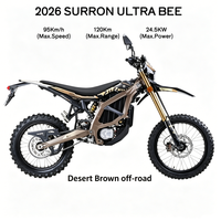 Promotion 2026 Nouvelle Moto Tout-Terrain Électrique Surron Ultra Bee 24,5 kW 74 V avec Chargeur Standard