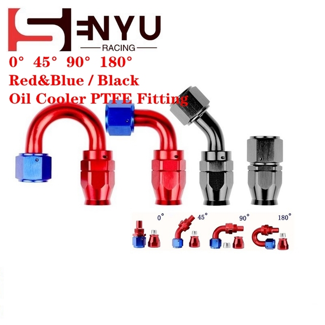 An4 An6 An8 An10 An12 Universal Swivel Aluminum an Fittings for Oil Cooler Fuel Hose Line High Performance an Fitting