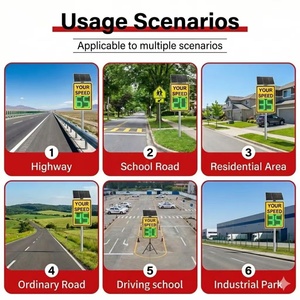 Señal de Velocidad Inteligente con Radar Solar LED, Pantalla Digital, Detector, Tablero de Advertencia de Tráfico, Solución de Seguridad Vial - Product Image 4