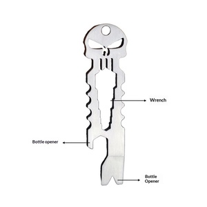 Llavero de Supervivencia para Exteriores, Multiherramienta 8 en 1 de Acero Inoxidable, 6 Llaves, Destornillador, Abrebotellas, Palanca, para Todas las Estaciones - Product Image 4