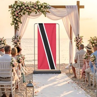 Drapeau de Trinité-et-Tobago personnalisé en polyester, pour fête de famille, photomaton et décoration murale de salon