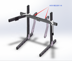 2040 4040 <strong>t</strong> Slot Custom Aluminum Profile Standard Industrial Frame Aluminum Rail <strong>t</strong> <strong>Track</strong> with Cutting Bending Sevice - Product Image 6