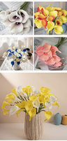 Bunga Calla Lily Buatan Bunga Calla Lily Kuning Pu Sentuhan Seperti Asli Bunga Calla Lily Multi Warna