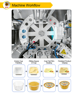 Macchina Automatica per Riempimento e Sigillatura di Coppette Monouso da 2oz per Condimenti, Salse e Salse Piccanti - Product Image 4