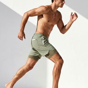 ผู้ผลิตเสื้อผ้าบุรุษแบบ OEM คุณภาพสูง ผ้าคุณภาพดี ขายส่ง กางเกงขาสั้นไซส์ใหญ่ ผ้าตาข่าย ยืดหยุ่น พิมพ์ลายแบบซับลิเมชั่น มีกระเป๋าซิป - Product Image 2