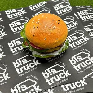 Custom Printed Grease-proof Biodegradable Butter <b>Wrapping</b> <b>Paper</b> Coated Sandwich Wax Packaging for Burgers and <b>Food</b> - Product Image 1