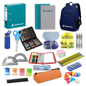 Ensemble <span class=keywords><strong>de</strong></span> papeterie personnalisé pour la rentrée scolaire, comprenant gomme, règle, stylo coloré, logo personnalisé, ensemble <span class=keywords><strong>de</strong></span> papeterie pour l'approvisionnement, usine <span class=keywords><strong>de</strong></span> papeterie - Product Image 2