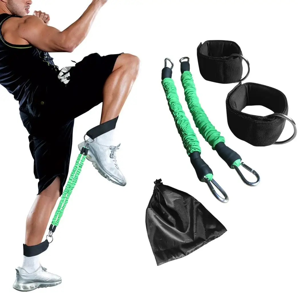 Aangepaste Hoge Kwaliteit Stof Enkel Been Resistance Bands Voor Taekwondo Training