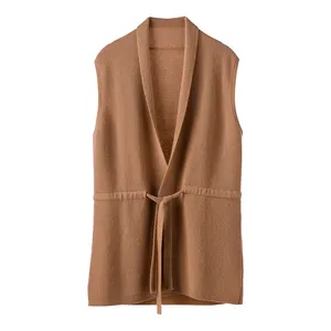 Pure Kasjmier Vest Vest Met Riem Half Vest Zachte Warme