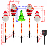Guirlande lumineuse solaire LED étanche en forme de cerf (1 à 5 cerfs), rouge, pour Noël, jardin, patio, fenêtre, décoration extérieure de vacances
