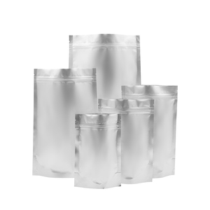Custom wholesale aluminum foil ziplock bag standing pouch pe zipper bag plastic food bag packaging