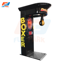 Machine de boxe de rappeur populaire, machine de jeu d'arcade de boxe électrique d'occasion pour parc d'attractions, à vendre