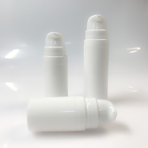White PP Plastic <b>Vacuum</b> Bottles 5ml 10ml 15ml Press Type For Lotion Cosmetic Essence Dispensing Face Use - Product Image 2