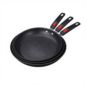 Nouvelle poêle à frire en acier au carbone et pierre Maifan non revêtue pour crêpes, œufs, steak - Utilisation universelle sur cuisinière, sans couvercle - Product Image 1