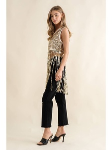 Débardeur <span class=keywords><strong>de</strong></span> jour sans manches à sequins pour femmes, nouvelle collection 2023 - Product Image 5