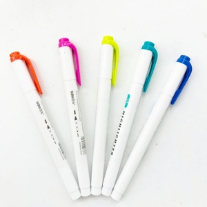 Juego de Marcadores de Colores Pastel de Secado Rápido, No Tóxicos, Punta Doble Biselada, Marcador Artístico para Estudiantes - Product Image 1
