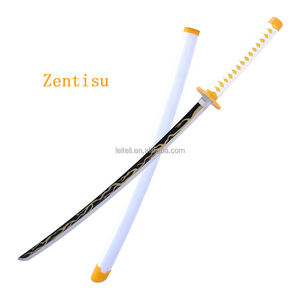 恶魔杀手正宗旧竹钝刀动画武士刀木制动画剑武士刀 - Product Image 1