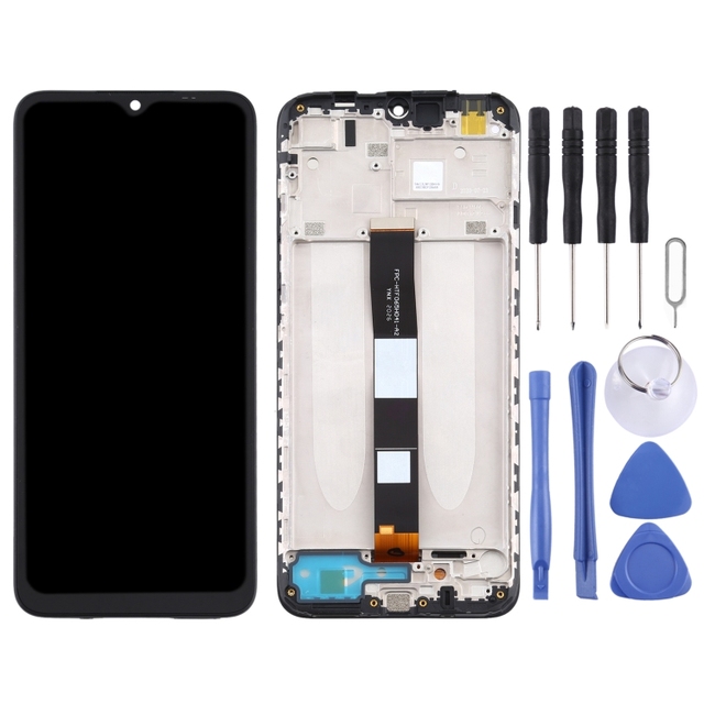 LCD Screen and Digitizer Full Assembly With Frame for Xiaomi Redmi 9A