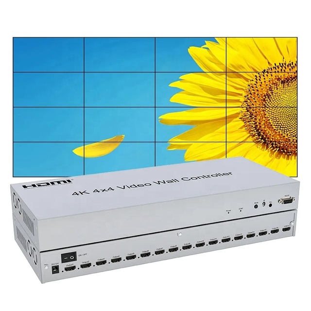 4x4 Video Wall Controller 4K 1080P HD HDMI TV Video Wall Controller 4x4