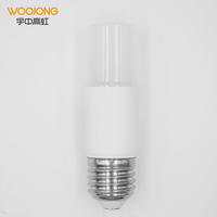 Matière plastique AC 110-240V 6000K Lumière du jour LED décorative Ampoule T ultra mince pour éclairage résidentiel avec base E27