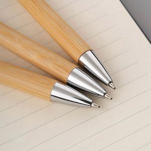 Promotional Eco-Friendly Bamboo Office Business Ballpoint Pen with Engraved Logo <b>Gift</b> logo Ball Pen With Custom - Product Image 5