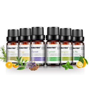 KBAYBO Pure Essential <b>Oil</b> 10ml 6-Pack Set Water Soluble Aromatherapy For <b>Diffuser</b> Humidifier - Product Image 4