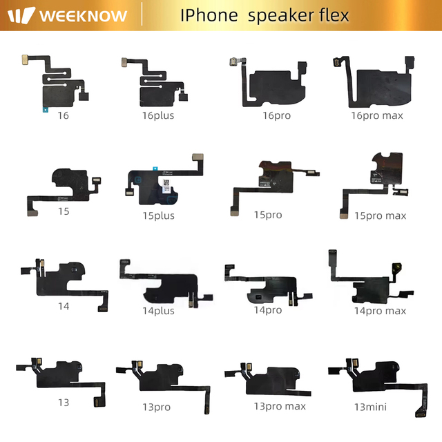 WEEKNOW Motherboard Connector Flex Adapter Earpiece Speaker Sensor Flex USB Charger Port Dock Connector Bar Design Cracked LCD
