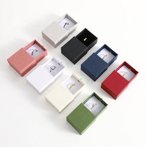 Cajas de Cartón Pequeñas Ecológicas con Logotipo Personalizado, Cajas de Regalo Vacías con Cajón, Cajas para Joyería, Cajas para Collares, Pendientes, Anillos, Caja de Empaque para Joyería - Product Image 1