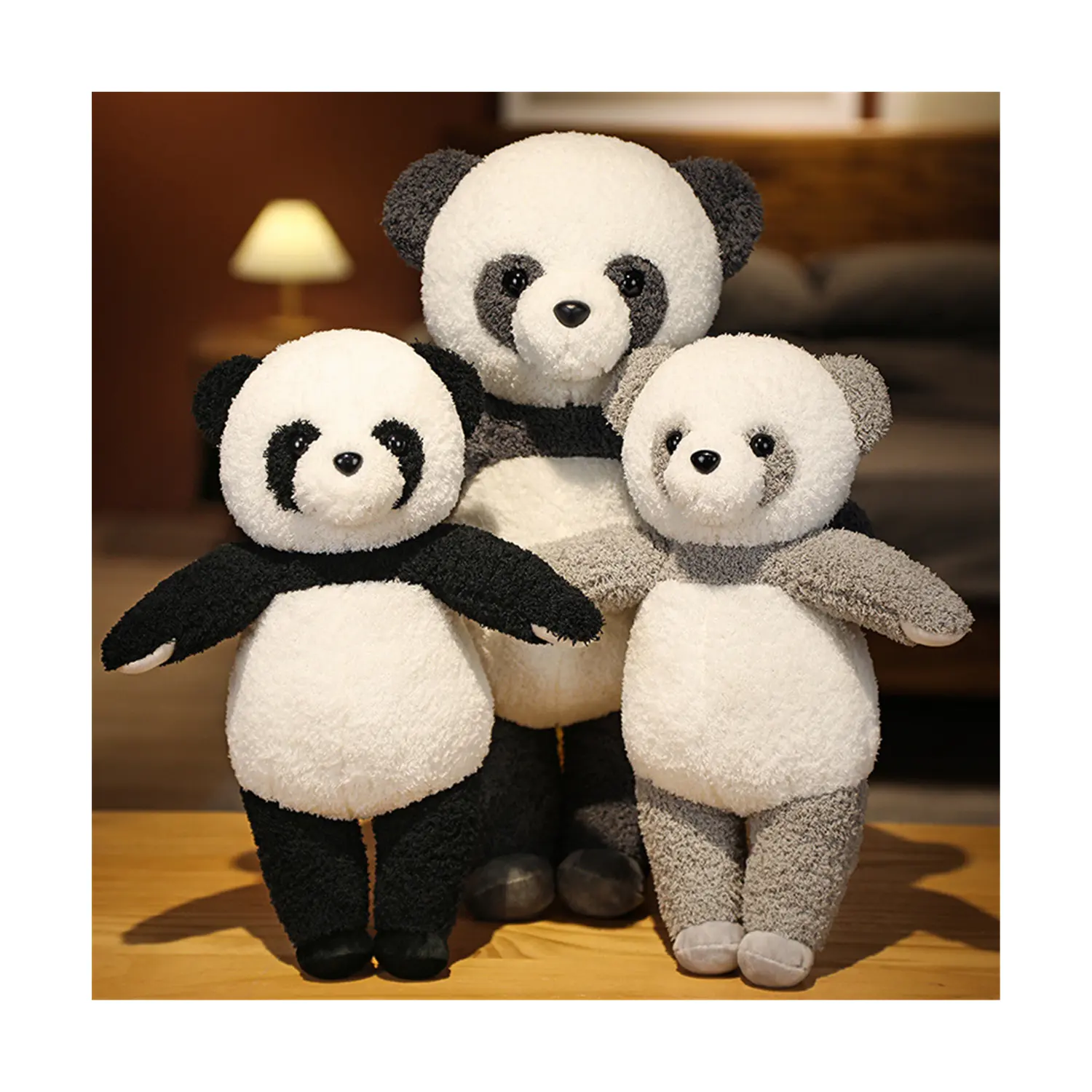 फैक्टरी प्रत्यक्ष बिक्री 2022 अनुकूलित नई OEM/ODM बच्चे नरम आलीशान भरवां पशु गुड़िया टेडी भालू पांडा खिलौना गुड़िया
