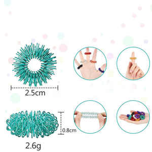 New Spiky Adult Sensory <b>Spinner</b> Fidget <b>Rings</b> for Anxiety Finger Massager Toy Stress Relief Finger Autism Anti Acupressure <b>Ring</b> - Product Image 2