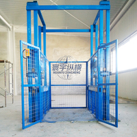 Ascenseur de marchandises pour mezzanine 1500 kg, prix de l'ascenseur de fret, fabricant d'ascenseur de fret, ascenseur de fret à rail de guidage industriel