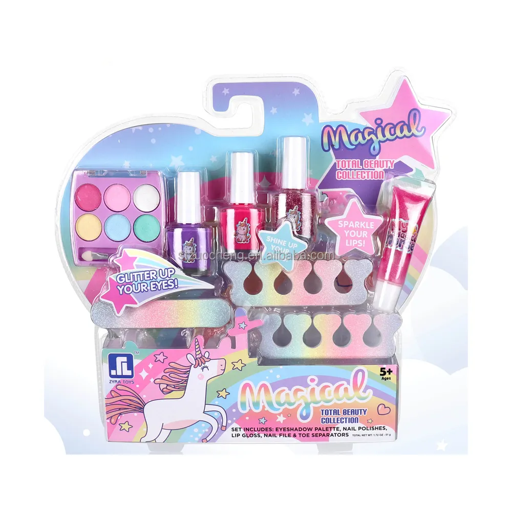 In Voorraad Goedkope Meisje Diy Make Up Kit Beauty Nagels Polish Cosmetica Speelgoed Set