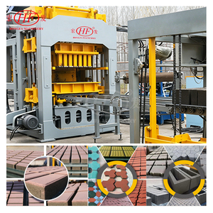 เครื่องทำอิฐ HongFa QT8-15 ประสิทธิภาพสูง รองรับแม่พิมพ์หลายแบบ สำหรับผลิต<span class=keywords><strong>เสา</strong></span>คอนกรีตและหินปูพื้น - Product Image 1