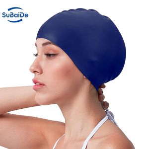 <span class=keywords><strong>Bonnet</strong></span> <span class=keywords><strong>de</strong></span> <span class=keywords><strong>bain</strong></span> universel imperméable en silicone 65G pour adultes et enfants aux cheveux longs, protection des oreilles, sans coupure sur la tête. - Product Image 4