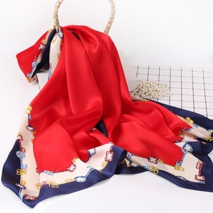 الجملة وشاح حريري 100% نقي فاخر مصمم الأزياء الطباعة وشاح طويل الفولار En Soie للنساء - Product Image 6