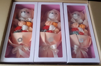 Roses artificielles en gros, ours en peluche, bouquet de fleurs de savon en forme de rose pour la Saint-Valentin, Noël, à offrir à votre petite amie, à votre amant