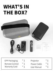 เครื่องฉายภาพอัจฉริยะ G1 Wupro เครื่องฉายโปรเจคเตอร์ขนาด320 ISO Lumens 1080P Native FHD 4K รองรับ HDR10แอลซีดีโปรเจคเตอร์พกพาสำหรับบ้าน - Product Image 6