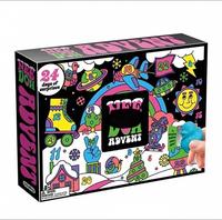 Calendrier de l'Avent de Noël Needooh 24 Jours, Boîte Mystère, Boîte Cadeau Surprise Compte à Rebours de Noël, Jouets Squishy en Gros