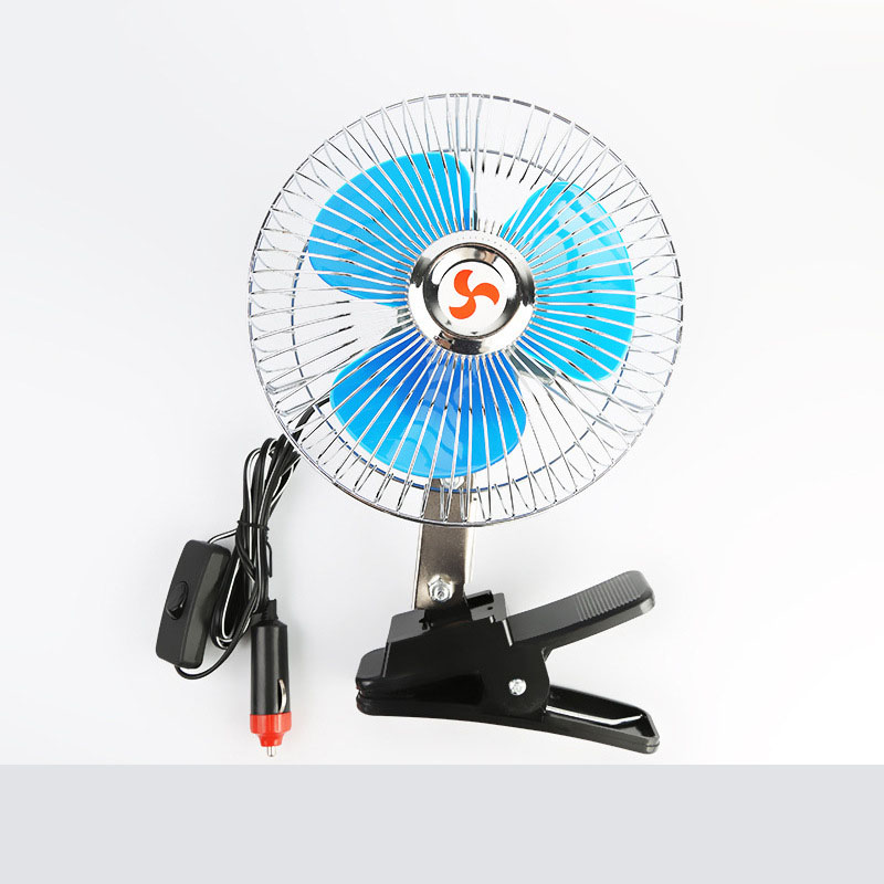 6 дюймов полузакрытый перемещение головы вентилятора для грузовиков, прикуривателем одного плеча сумки на ремне типа автомобильный вентилятор