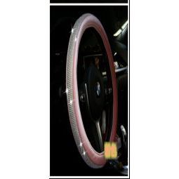 ปลอกหุ้มพวงมาลัยประดับเพชรสีชมพูสำหรับตกแต่งภายในรถยนต์ - Product Image 3