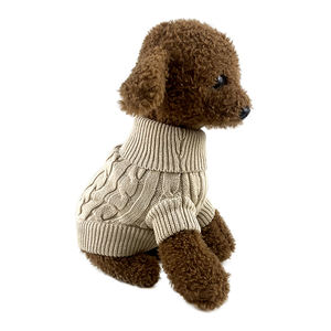 애완 동물 의류 일반 맞춤형 개 니트 스웨터 디자이너 강아지 따뜻한 의류 애완 동물 겨울용 고양이 개 의류 - Product Image 4