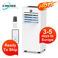 Climatiseur Portable 7000BTU 9000BTU Faible Bruit 35dB Mode Veille Économe en Énergie R290 pour Chambre à Coucher UE