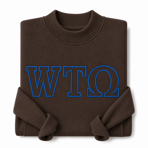 <span class=keywords><strong>Sudadera</strong></span> Personalizada <span class=keywords><strong>con</strong></span> <span class=keywords><strong>Letras</strong></span> Griegas en Chenilla, <span class=keywords><strong>con</strong></span> Borde Azul Rey y Blanco, para Ropa Deportiva de Fraternidad y Hermandad - Product Image 5