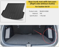 Pour BYD Sealion 6 EV Accessoires Tapis de sol Tapis de coffre arrière Garde-boue Protection de seuil de porte Coffre arrière Boîte de rangement inférieure du coffre arrière